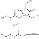 Chemical structure of Germall Plus preservative used in ORY Skincare formulations for broad-spectrum antimicrobial protection.