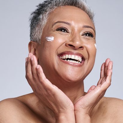 Customized mature skincare routine with anti-aging botanicals, hydrating actives, and personalized ORY Skincare formulation.