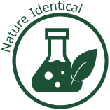 ORY Skincare Nature Identical icon representing lab-created ingredients chemically identical to those found in nature.